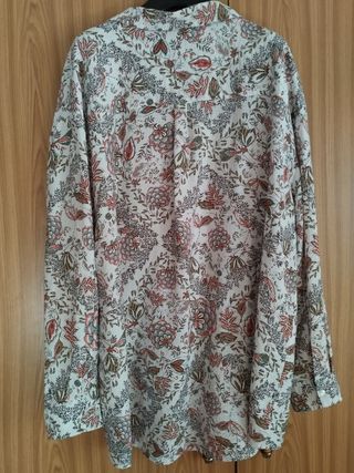 Camisa estampada mujer talla grande