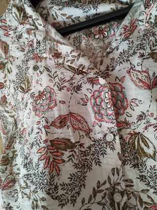 Camisa estampada mujer talla grande