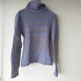 Jersey Genfins cuello alto azul/gris