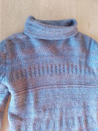 Jersey Genfins cuello alto azul/gris