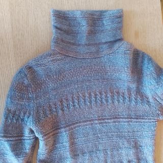 Jersey Genfins cuello alto azul/gris