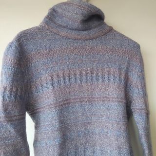 Jersey Genfins cuello alto azul/gris