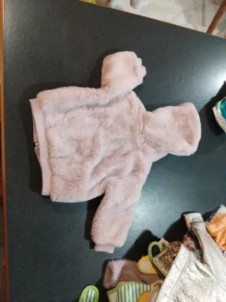 Giacca in pelliccia sintetica rosa