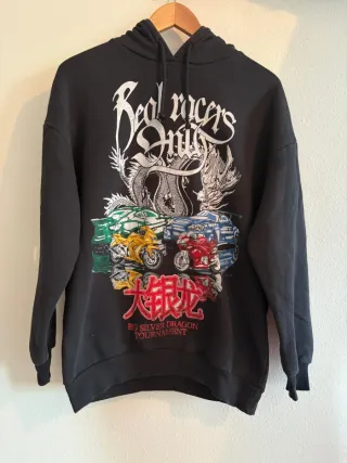 Sudadera oversize Bershka negra