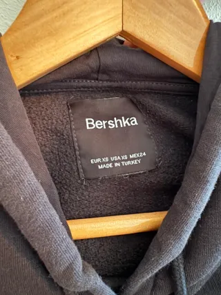 Sudadera oversize Bershka negra