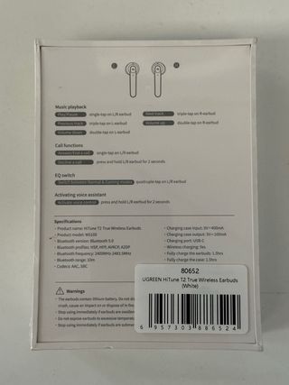 Auriculares UGREEN HiTune T2 Bluetooth Negros