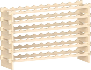 Cantinetta Portavino in Legno con 60 Scomparti Por