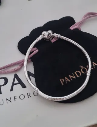 Pulsera Pandora Corazón Circonitas