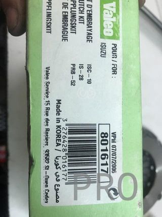 Kit embrague Isuzu piazza opel campo