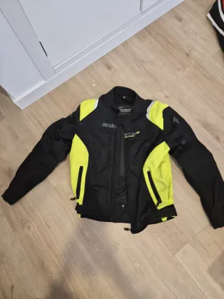 Chaqueta Moto Verano Negra y Amarilla