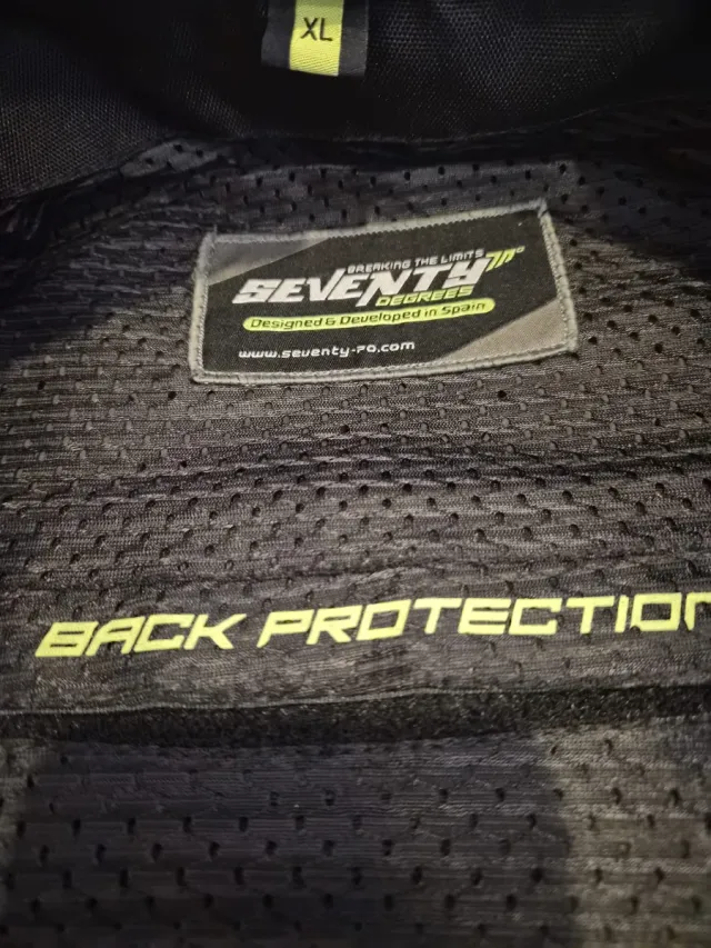 Chaqueta Moto Verano Negra y Amarilla