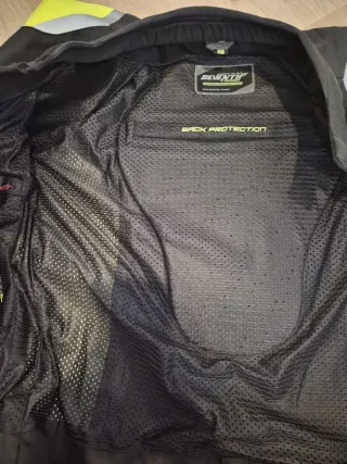 Chaqueta Moto Verano Negra y Amarilla