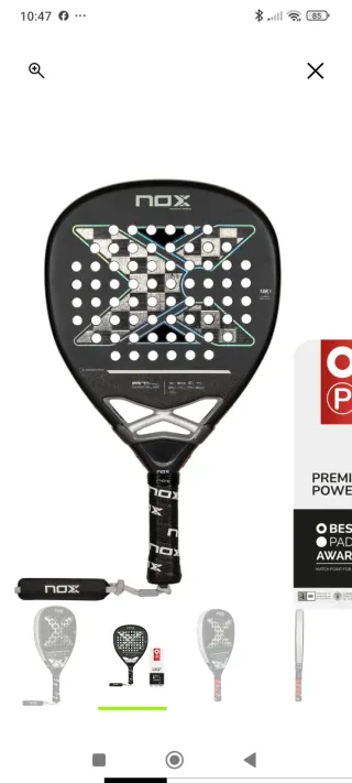 Pala pádel Nox AT10 Genius Attack 18K 2024