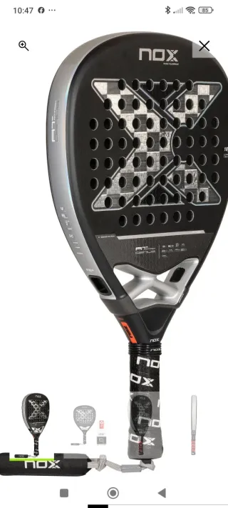 Pala pádel Nox AT10 Genius Attack 18K 2024
