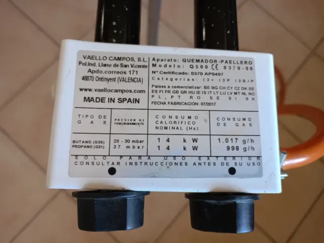 Combustor Paellero 50 cm