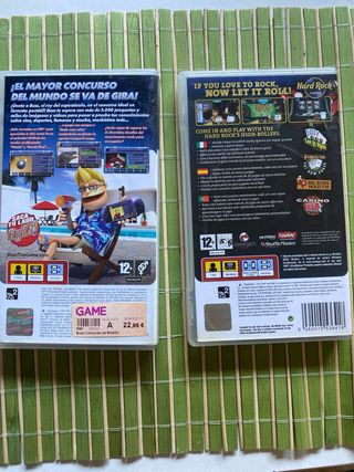 2 Juegos PSP, Buzz! y Hard Rock Casino.