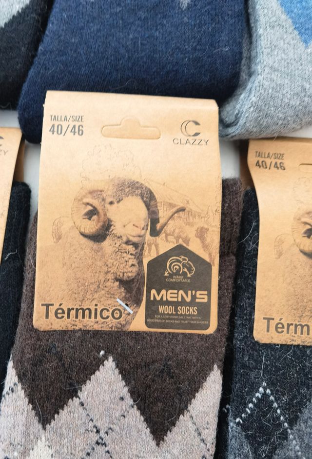 Calcetines Térmicos Lana Hombre Clazzy Talla 40-46
