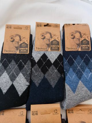 Calcetines Térmicos Lana Hombre Clazzy Talla 40-46