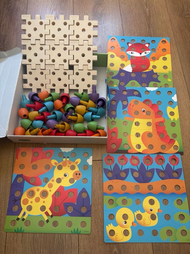 Juego Construcción Jumbo Peggy Mosaicos