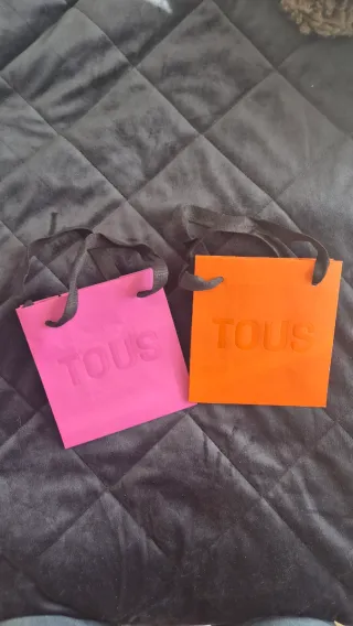 Bolsas para regalo Tous (naranja y rosa)