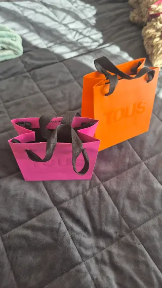 Bolsas para regalo Tous (naranja y rosa)