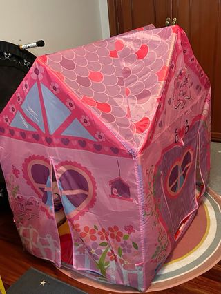 Casita de juego infantil rosa