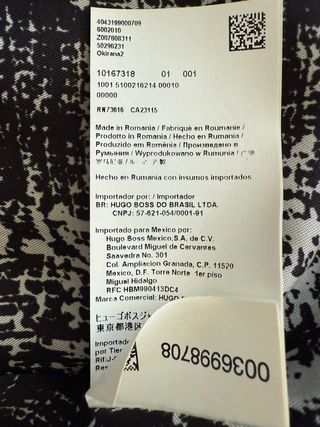 Abrigo BOSS Negro Mujer