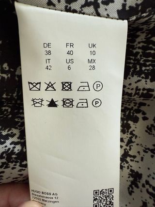 Abrigo BOSS Negro Mujer