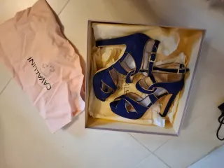 Sandali Cavallini Blu e Oro