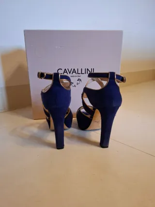 Sandali Cavallini Blu e Oro