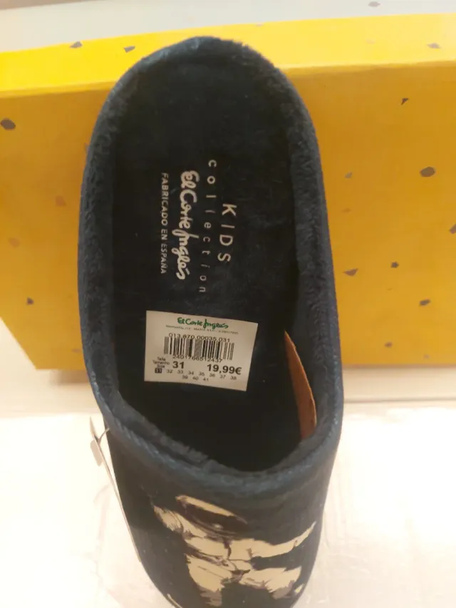 Pantuflas niño El Corte Inglés talla 39