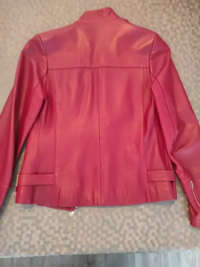 Chaqueta Piel Roja Mujer Talla S