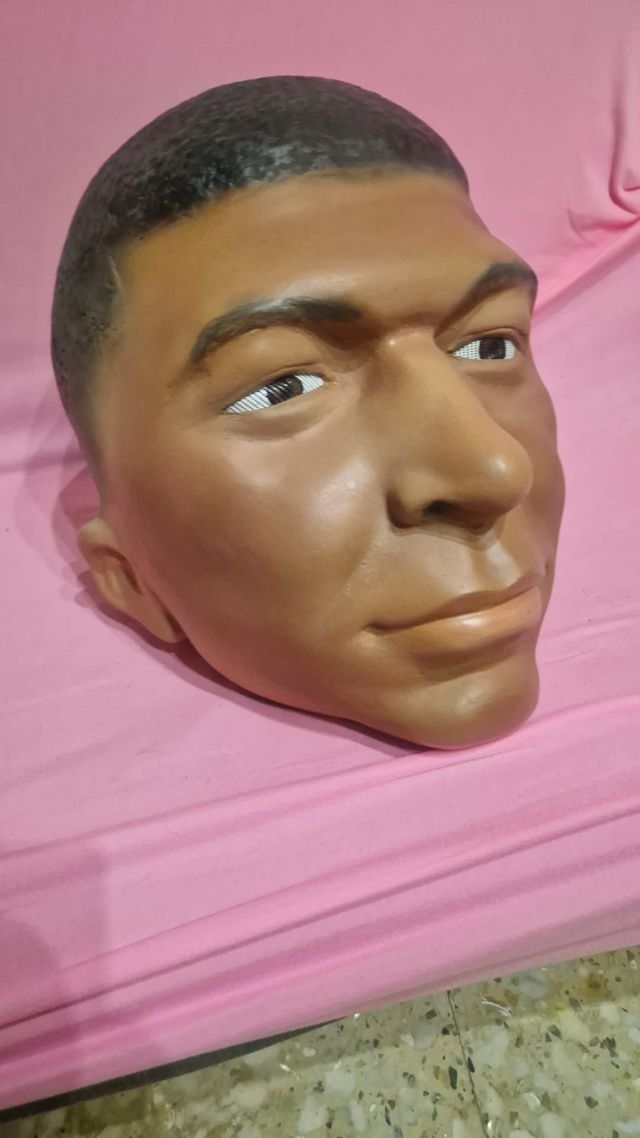 Disfraz Cara Hombre Marrón Talla Única