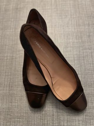 Zapatos tacón ancho FABIO RUSCONI marrones