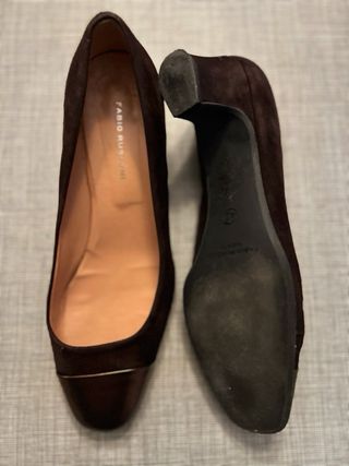 Zapatos tacón ancho FABIO RUSCONI marrones