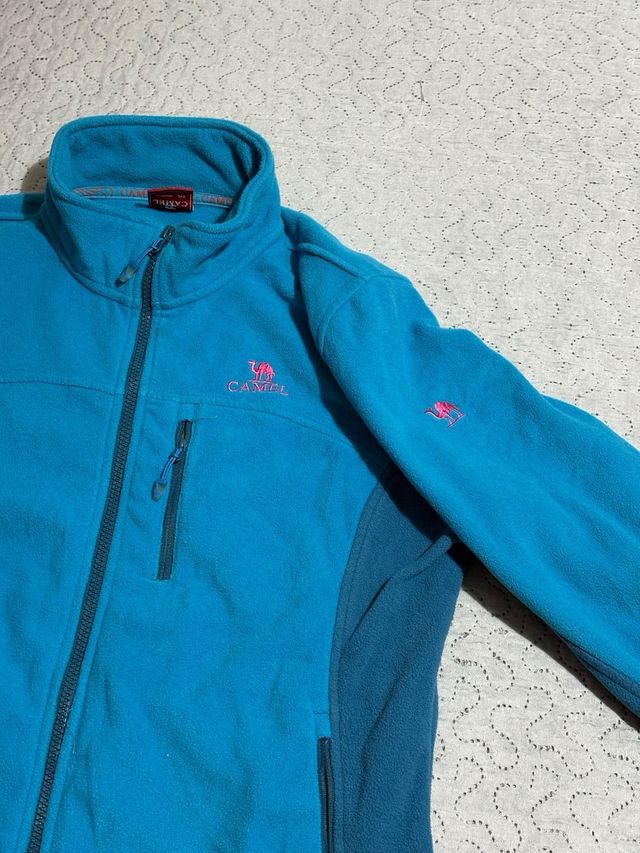 Giacca pile Camel donna XXL vintage