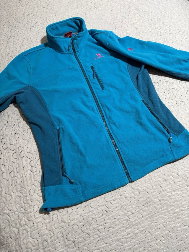 Giacca pile Camel donna XXL vintage