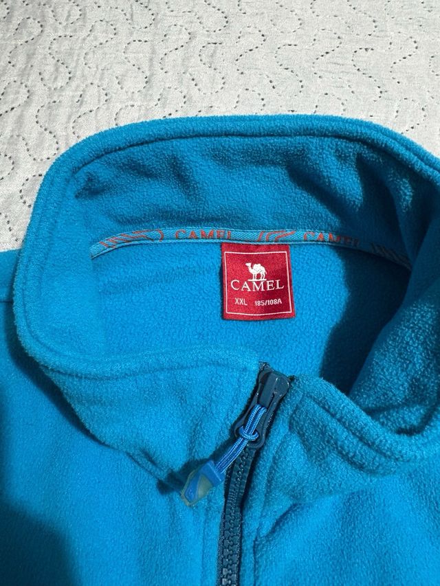 Giacca pile Camel donna XXL vintage