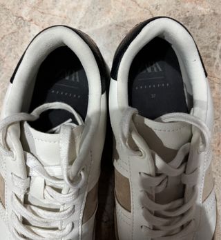 Zapatillas Zara Beige y Blanco