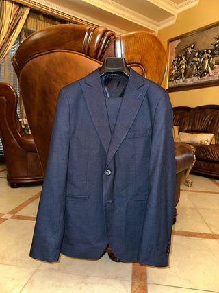 Abito elegante blu taglia 46