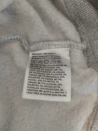 SÓLO HAGO ENVÍOS Sudadera Gris H&M