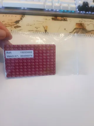 Tarjeta Certificado Omega Constellation