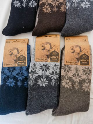 Calcetines Térmicos Lana Hombre 6 Pares