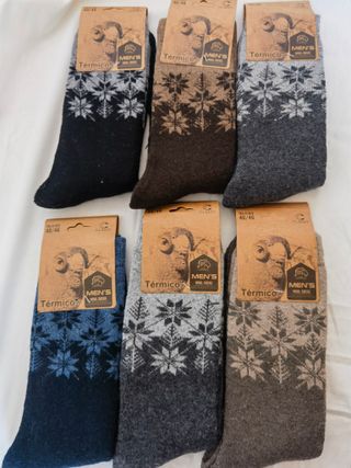 Calcetines Térmicos Lana Hombre 6 Pares