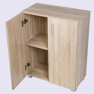 Mobile Madia con Doppia Anta e 2 Ripiani Interni M