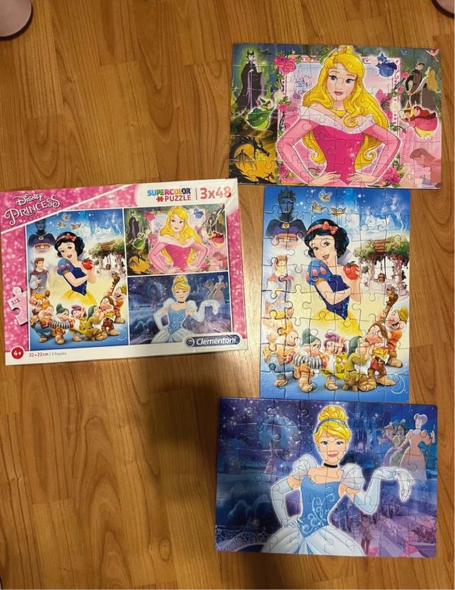 Puzzle Disney Princess Clementoni 3x48