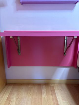 Escritorio abatible rosa