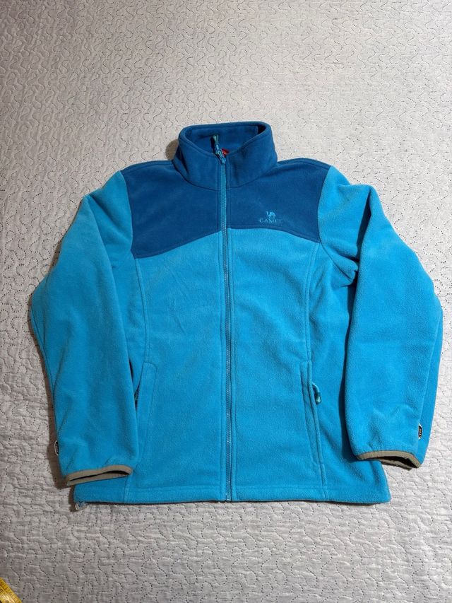 Giacca pile Camel donna XL vintage