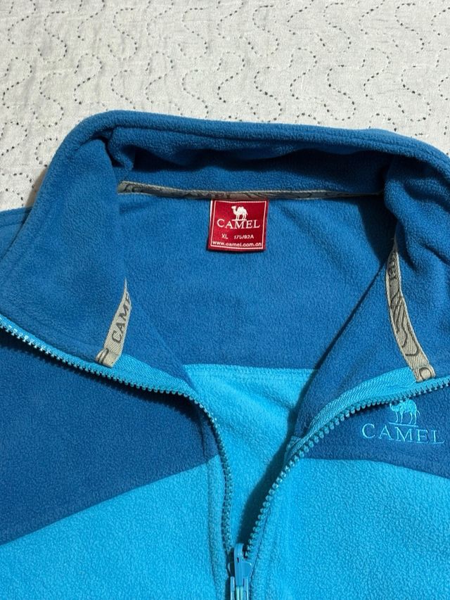 Giacca pile Camel donna XL vintage