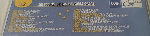 CD Operación Triunfo 2001: Mejores Galas